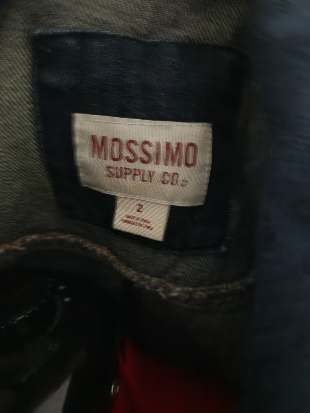 Mossimo Supply Co. Dark Blue Denim Jean Jacket - Picture 3 of 3